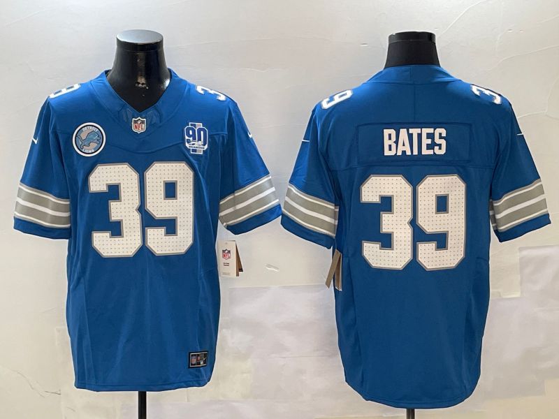 Men Detroit Lions #39 Bates Blue three generations 2024 Nike Limited NFL Jersey style 01023->new orleans saints->NFL Jersey